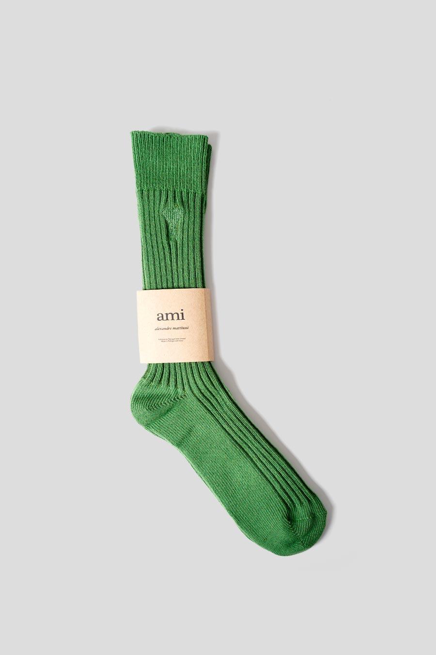 CHAUSSETTES AMI DE COEUR VERT SAPIN - 39-42