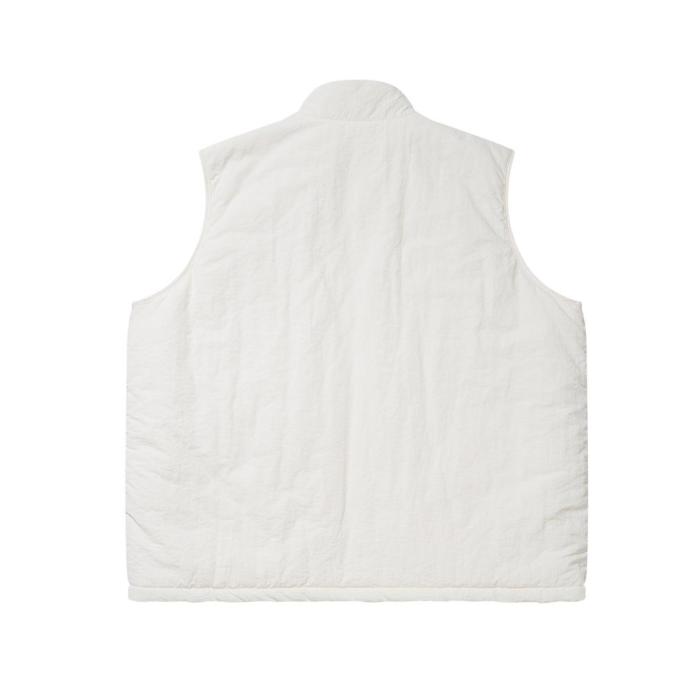 프론트 포켓 포인트 패디드 베스트 - 아이보리