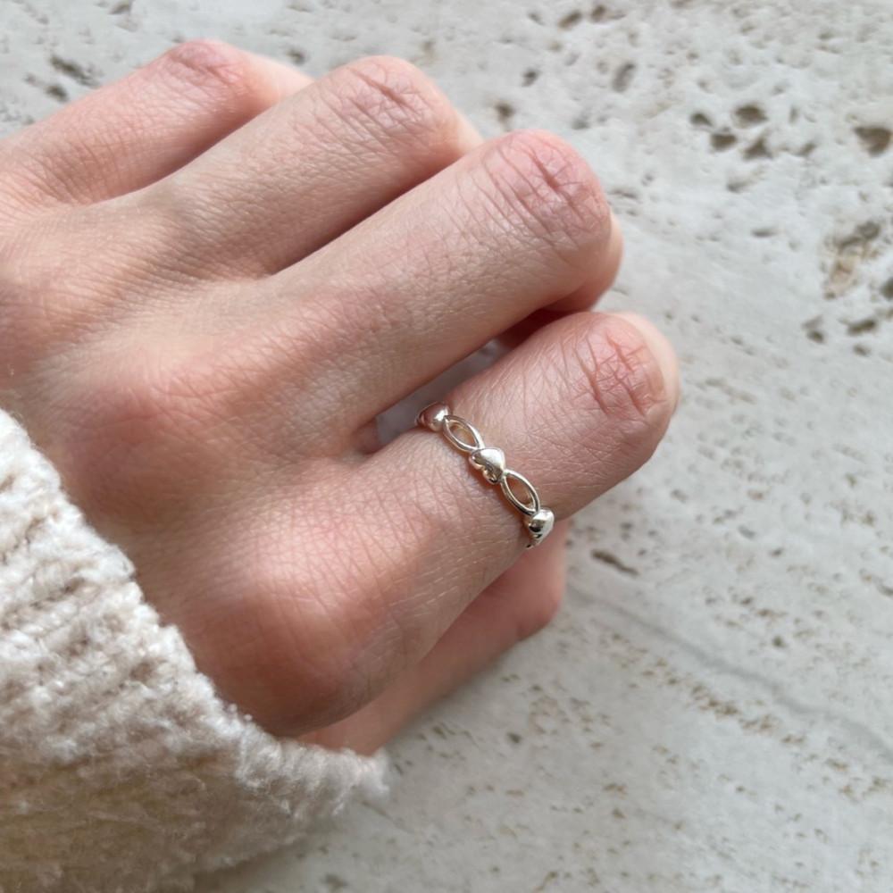 실버925 하트오픈링 사람이 소중한 가게 미혼모지원 기부반지 후원반지