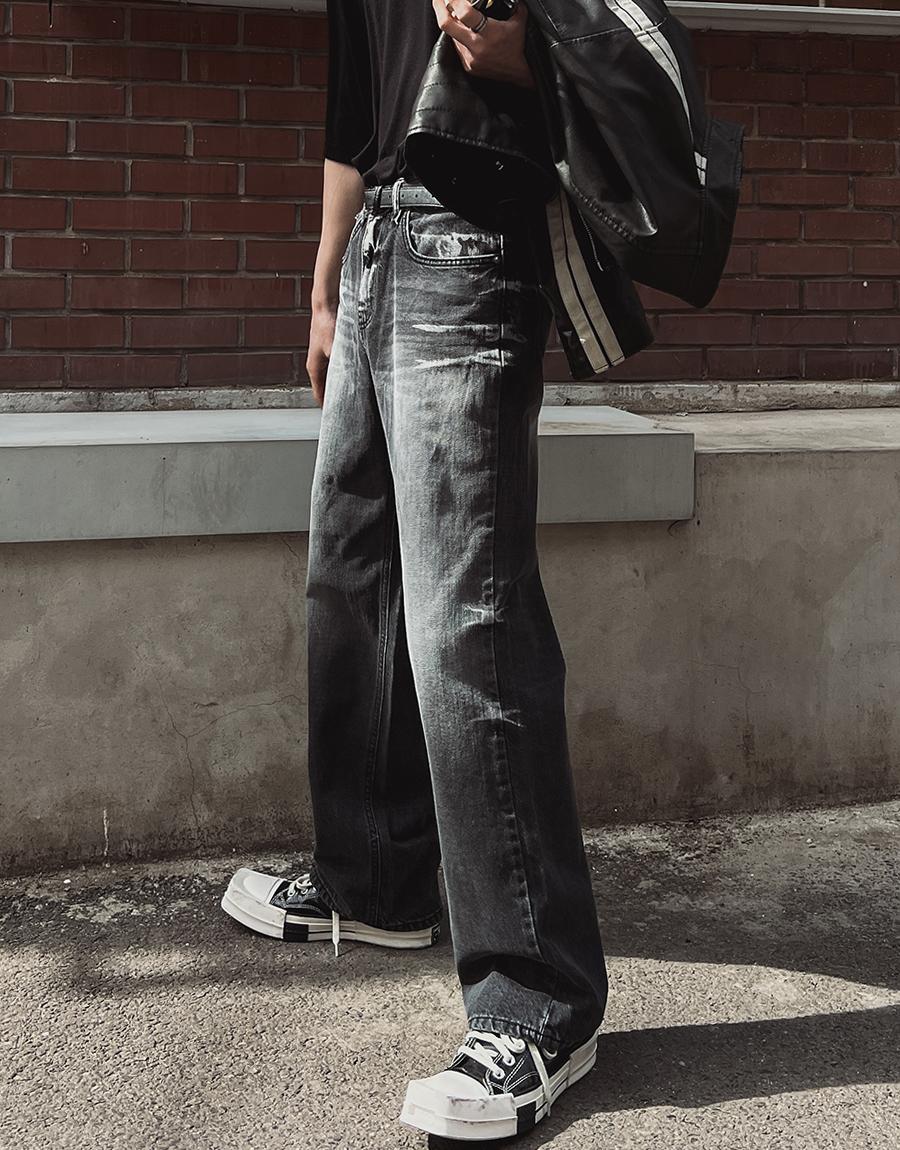 크리스 워싱 데님 팬츠 (1 color)