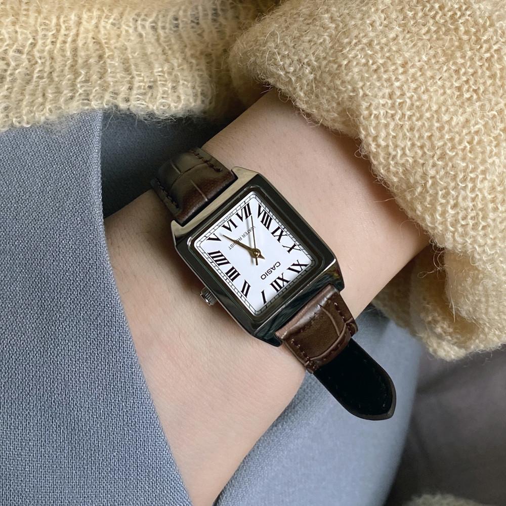 카시오 클래식 스퀘어 로마 사각 가죽시계 10종