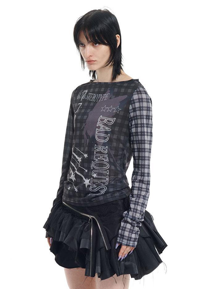 FAIRY TALE MESH TOP_BLACK
