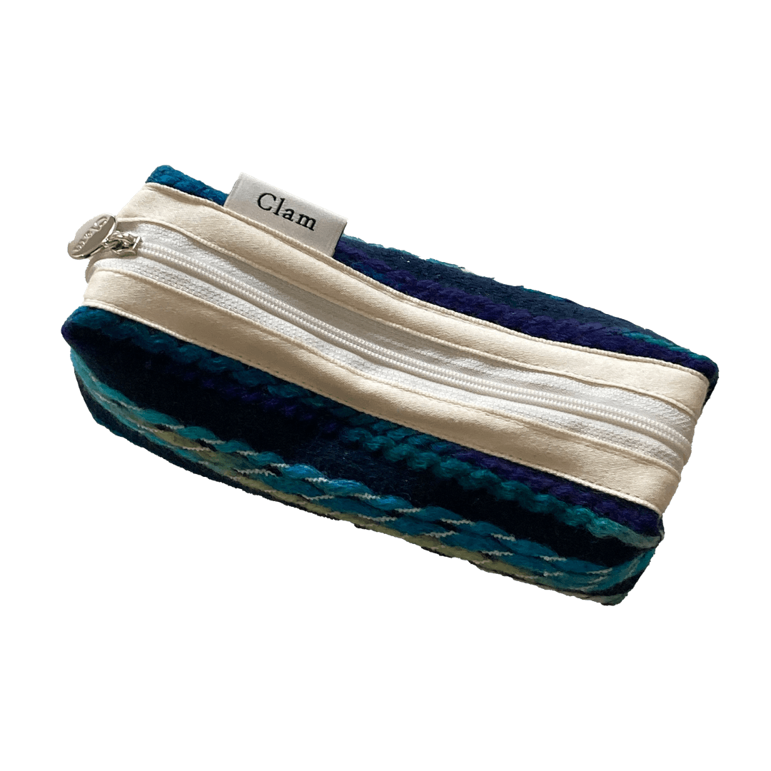 Clam round pencilcase _ Rope navy