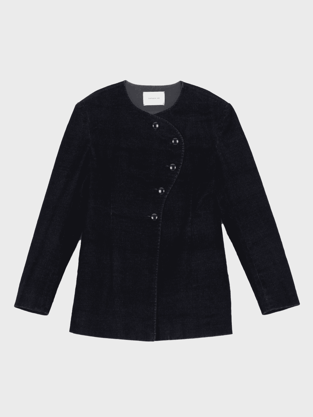 [이유영님 착용] DOM Velvet Denim Jacket - Black