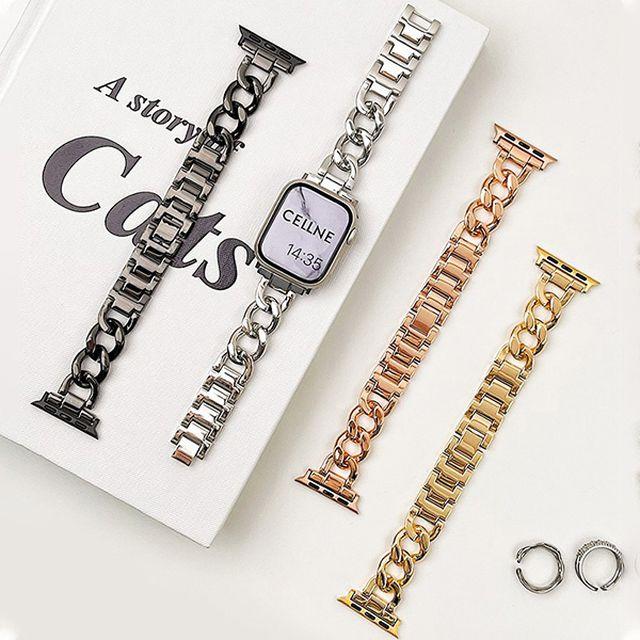 [당일발송/인기폭주] 애플워치 체인 메탈 스트랩 줄질 밴드