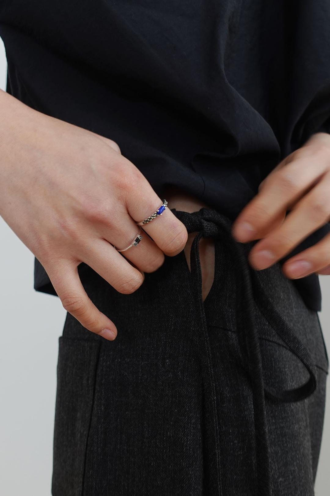 Blue stone ring (silver925)