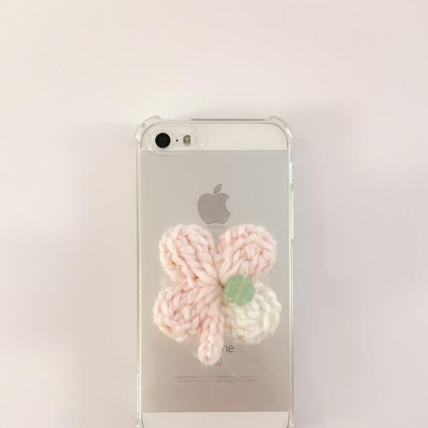 HAPPY in lucky clover (pink)