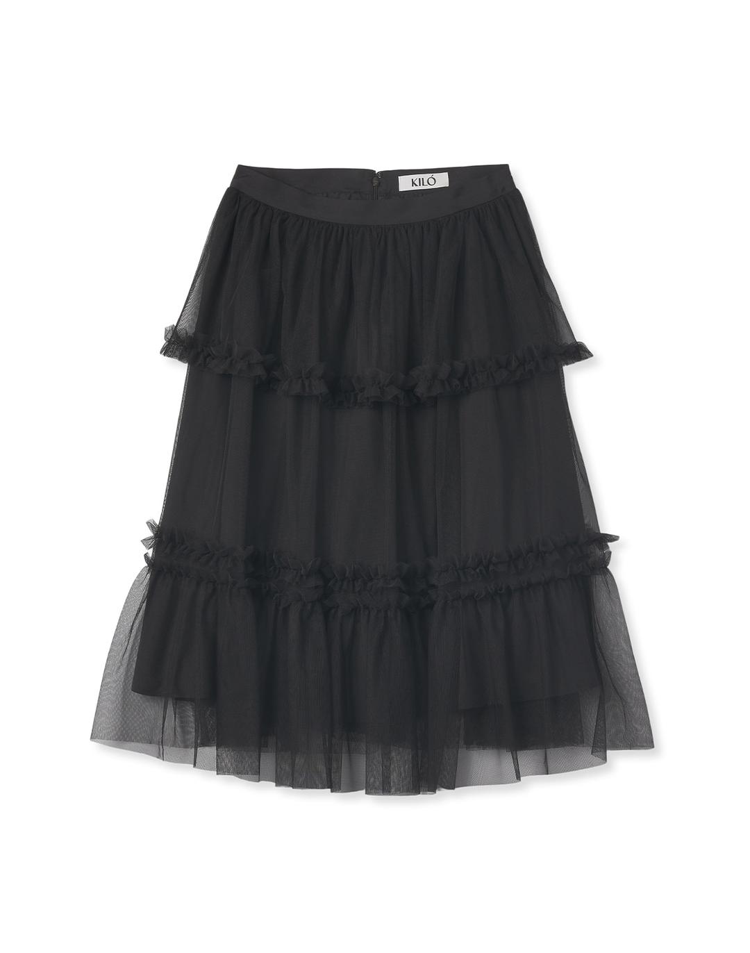 TUTU MIDI SKIRT (BLACK)