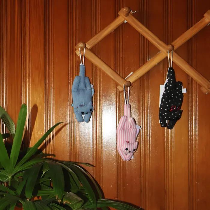 Lucky cat door bell 럭키 캣 액막이 도어벨(black, indigo blue, pink)