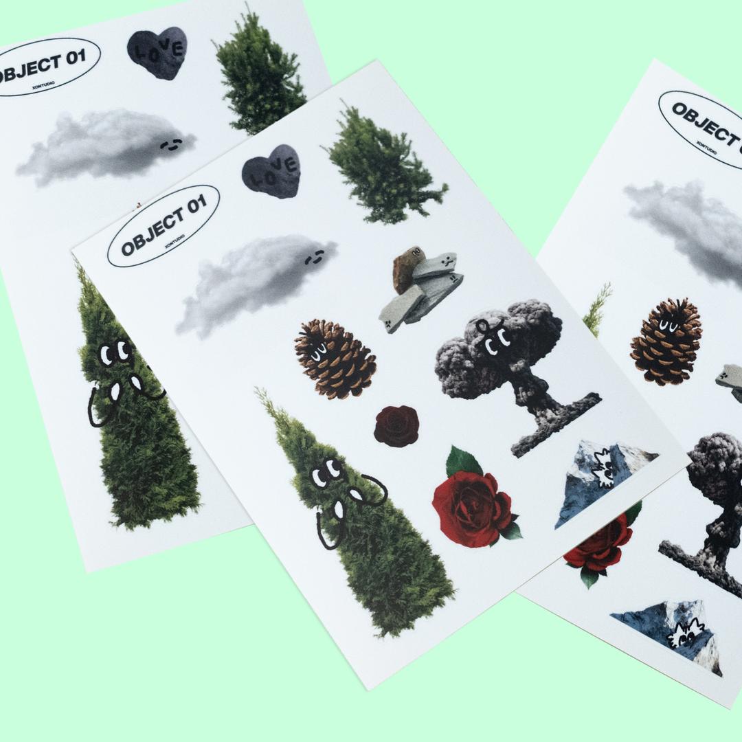 Object 01 Sticker