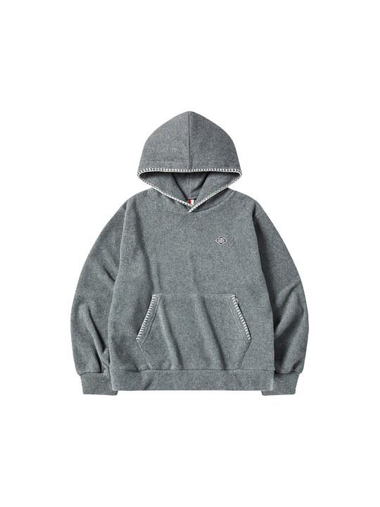 W FLEECE HOODIE [GRAY]