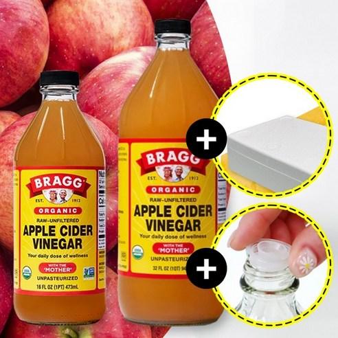 1+1 특별구성 브래그 유기농 사과식초 473ml+946ml 애사비 애플사이다 전용 속캡 무료드림, 1.419L, 1개