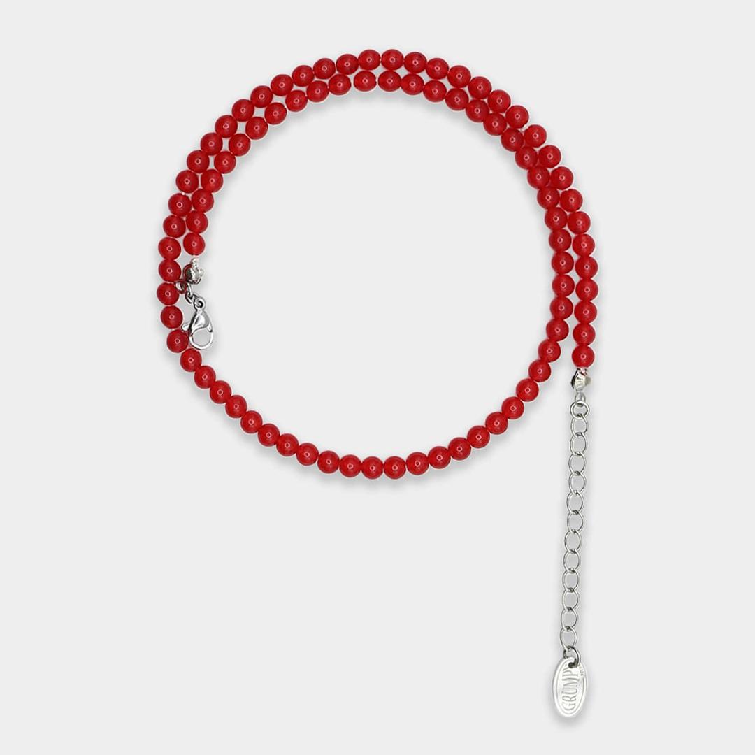 Red Mano Dot Necklace