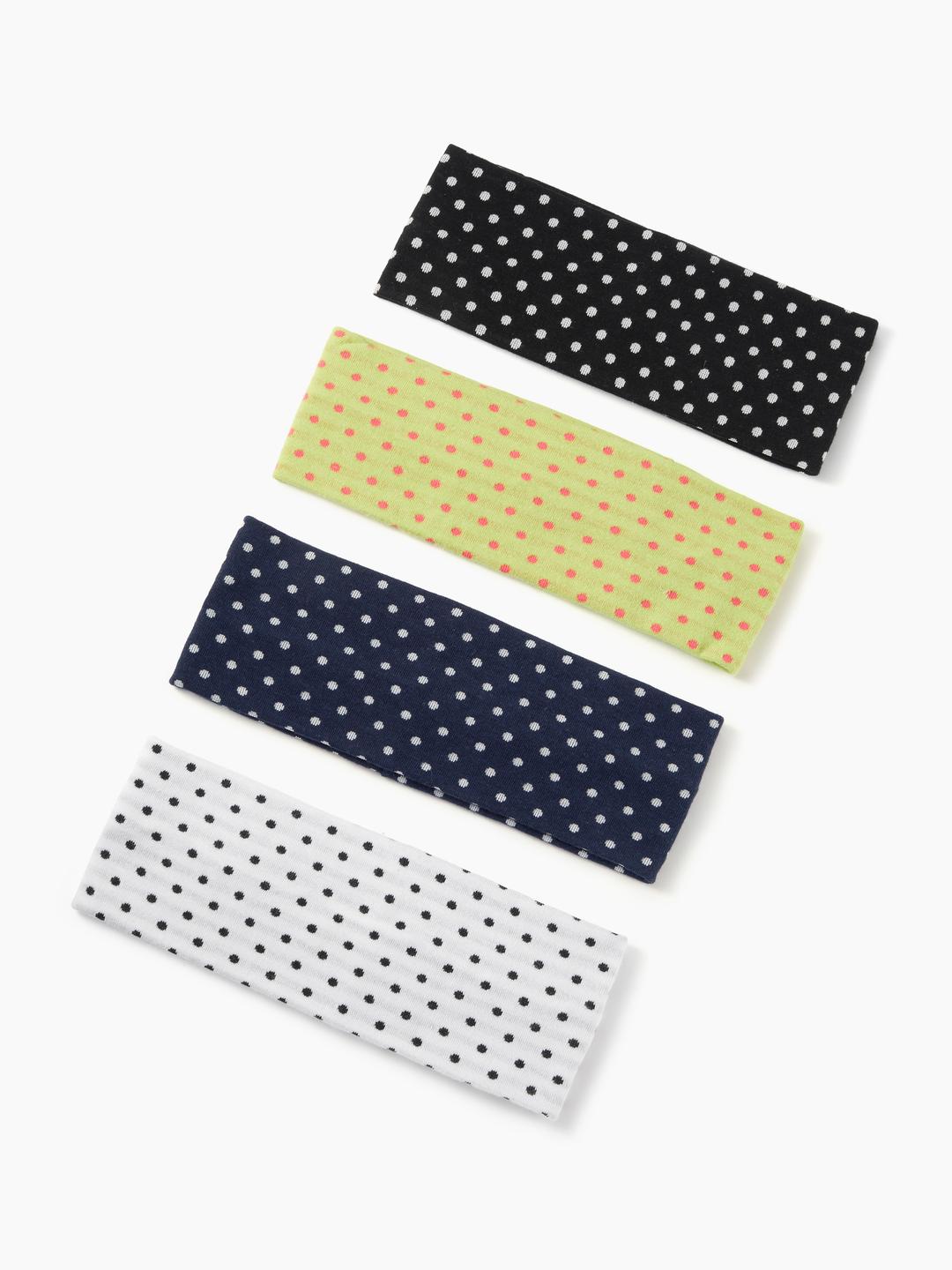 4PCS POLKA DOT HEADBAND