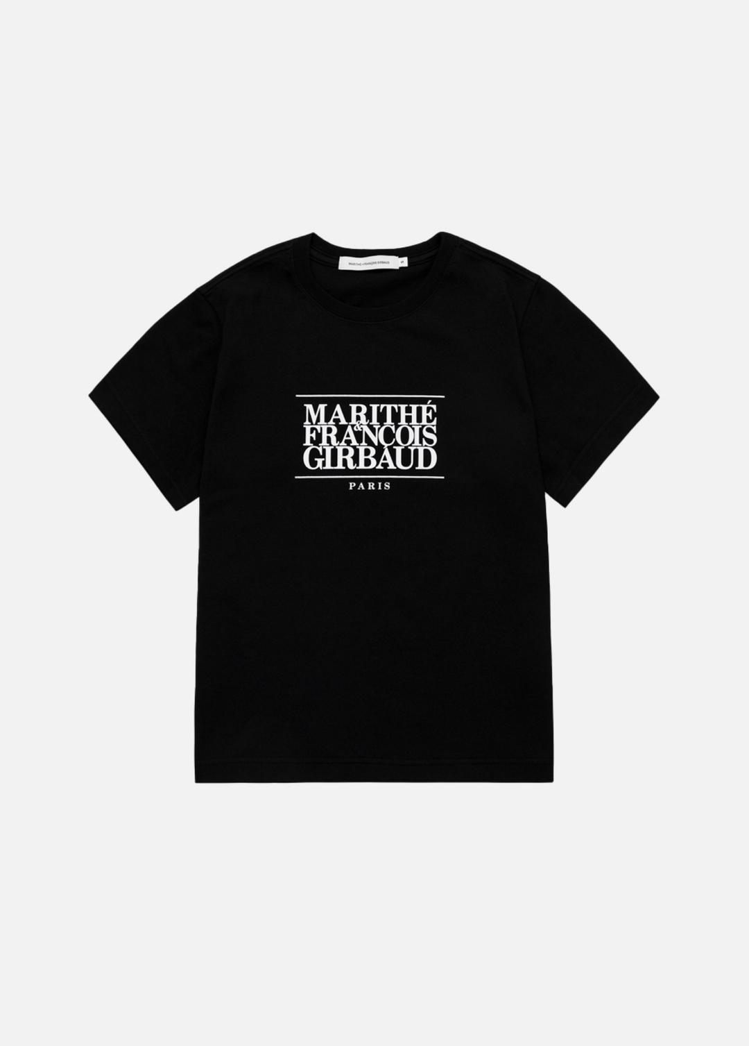 MARITHE CLASSIC LOGO TEE black
