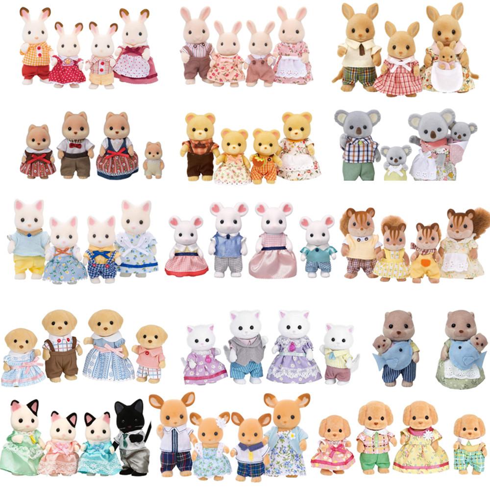 실바니안패밀리 인형 가족세트 / 초콜릿토끼,개,밀크토끼,곰,캥거루,코알라,고양이,쥐,다람쥐,토이푸들,사슴,수달