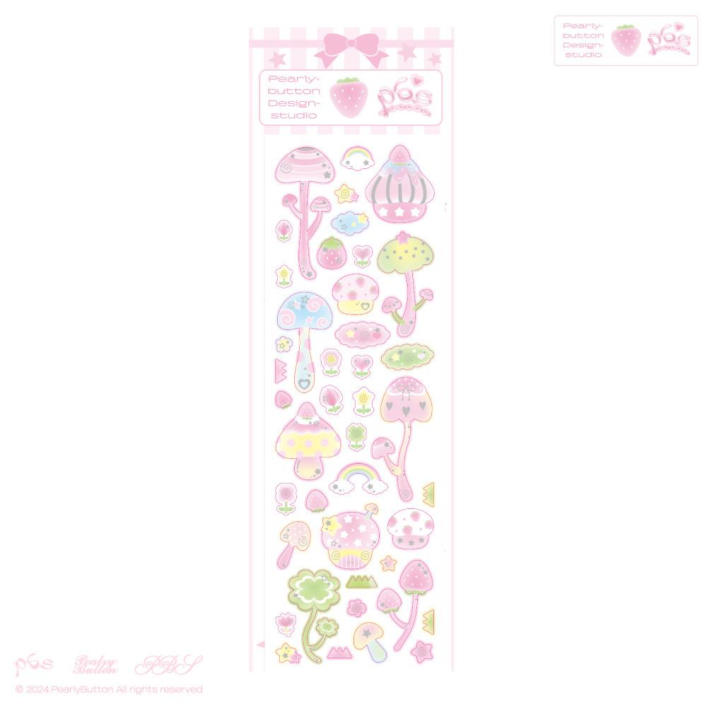 [pearlybutton⋆펄리버튼] 펄리버섯 데코 sticker