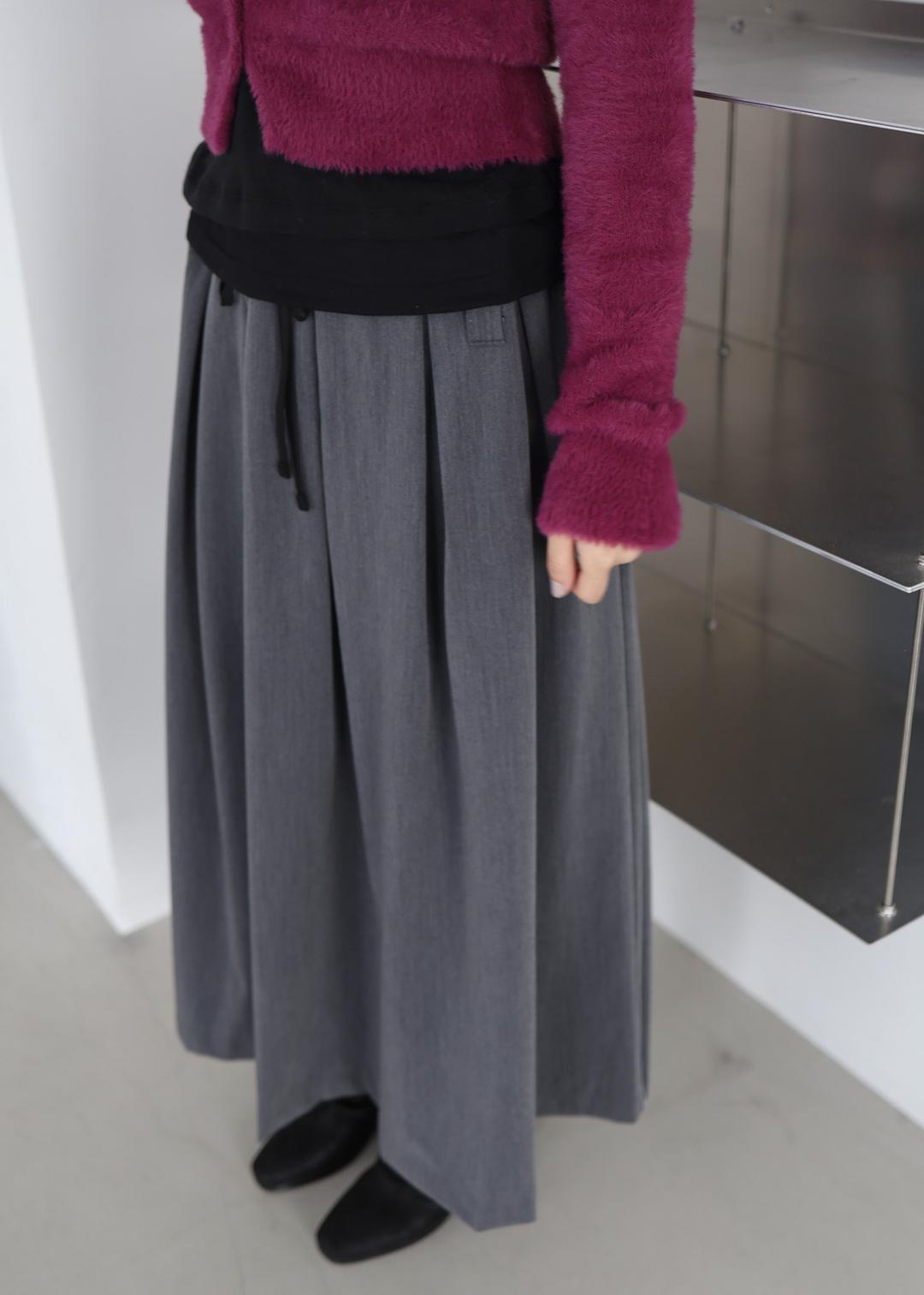 anfora pleats skirt 2 color