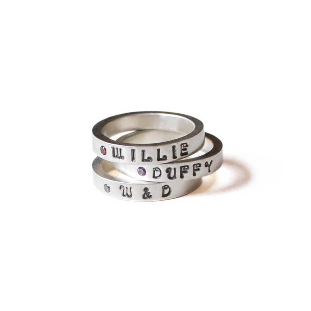 Gemstone & Stamp Ring