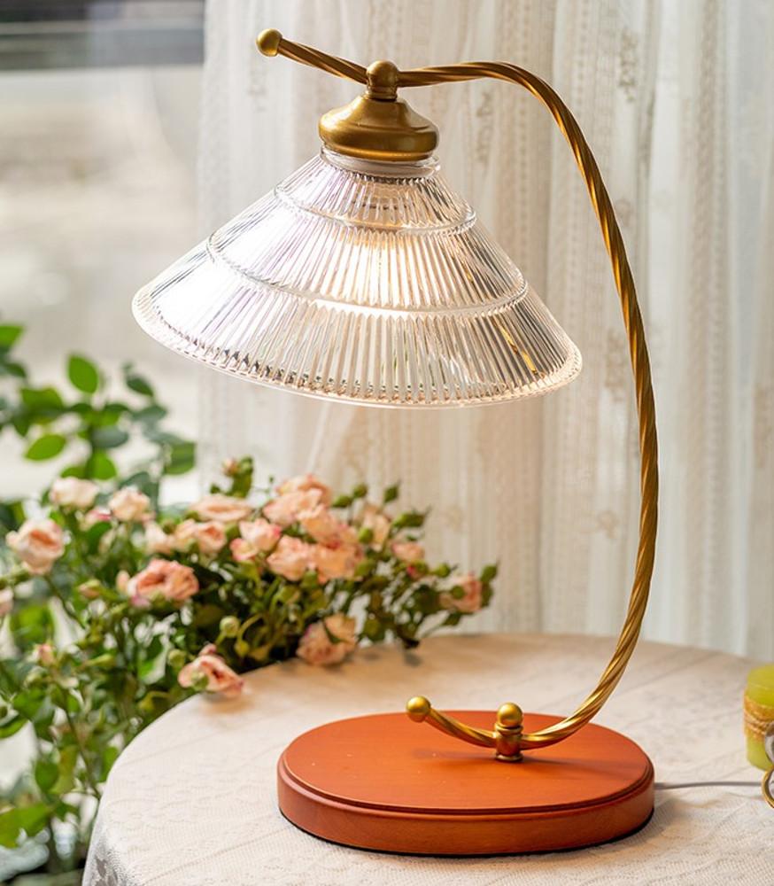 빈티지 우드 조명 레트로 유리 복고풍 유럽식 미드센추리 인테리어 소품