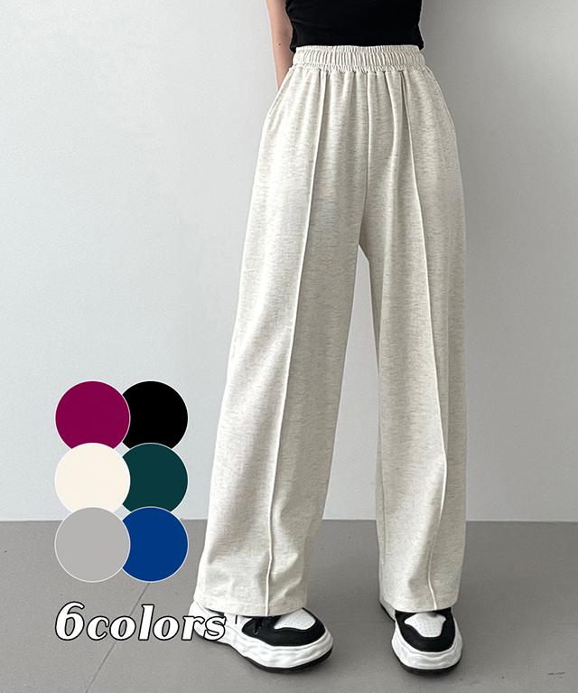💖가을신상/꾸안꾸💖 알이 가을 간절기 봄 핀턱 와이드 일자핏 트레이닝 츄리닝 롱 밴딩 팬츠 / 캐주얼 데일리 Y2K 산책룩 대학생 개강룩 절개 바지
