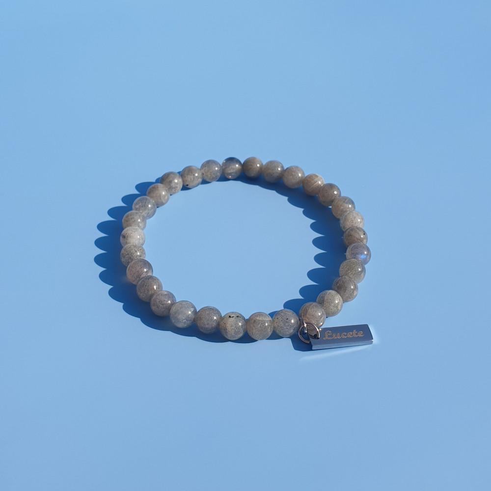 스트릿캣파파 길고양이 유기묘 후원 루세테 (6mm) 래브라도라이트 원석팔찌