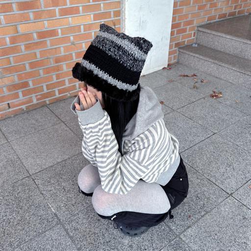 코지 고양이 비니 [4colors!]