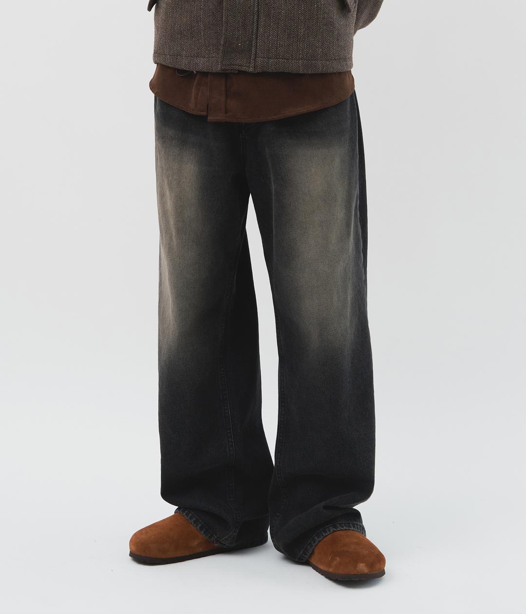 Sand Dark Wide Jeans