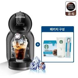 [한정수량] 돌체구스토 캡슐 커피머신 미니미 블랙 썸머패키지 (아이스캡슐+아이스컵+스푼)
