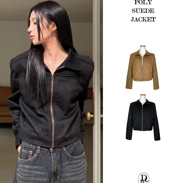 [최저가/당일발송/퀄리티보장/made]폴리 스웨이드 자켓(2colors)