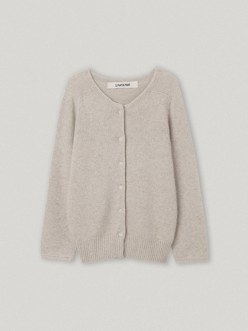 Brot Wholegarment Cardigan Oat Beige