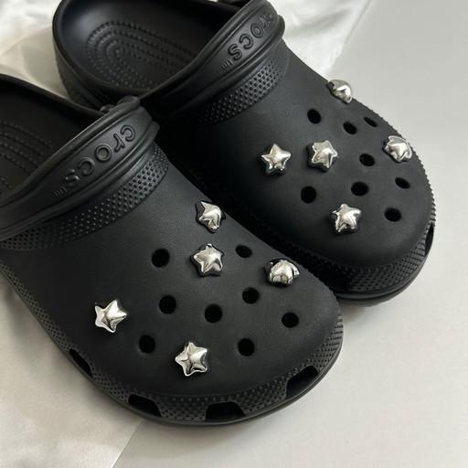 통통 미니 실버 별 파츠 세트 슬리퍼 실내화 꾸미기
