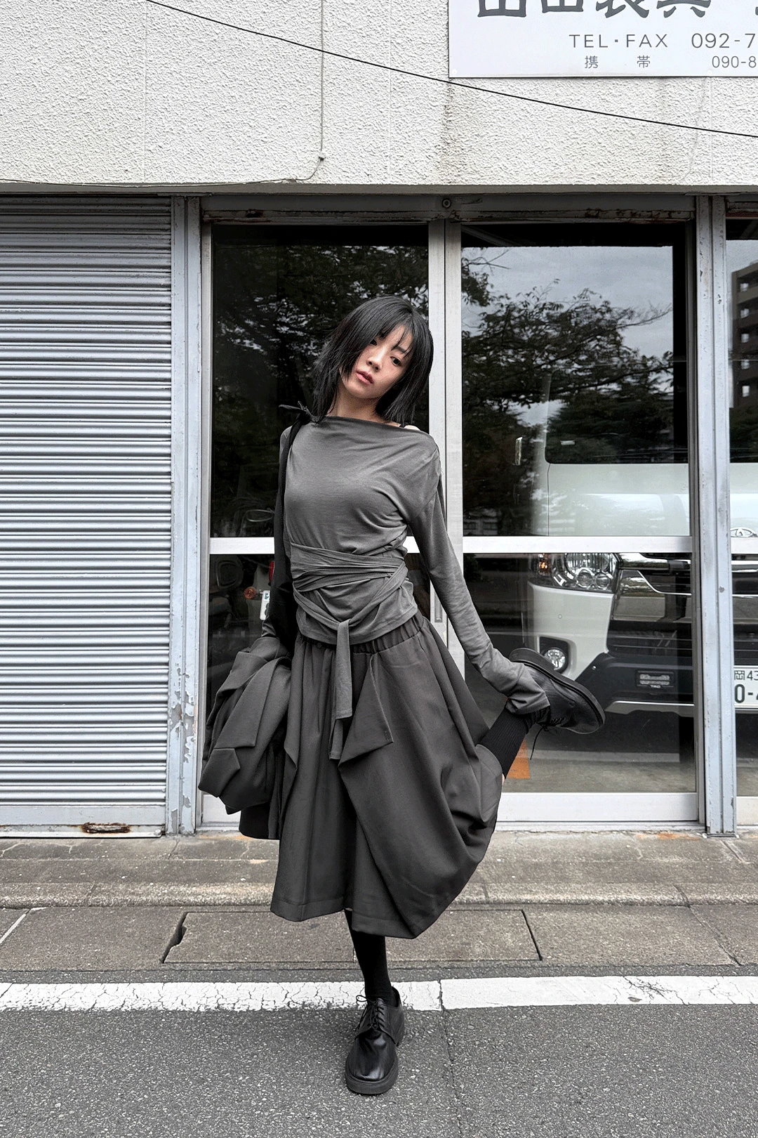 MULTI LAYER WRAP SKIRT