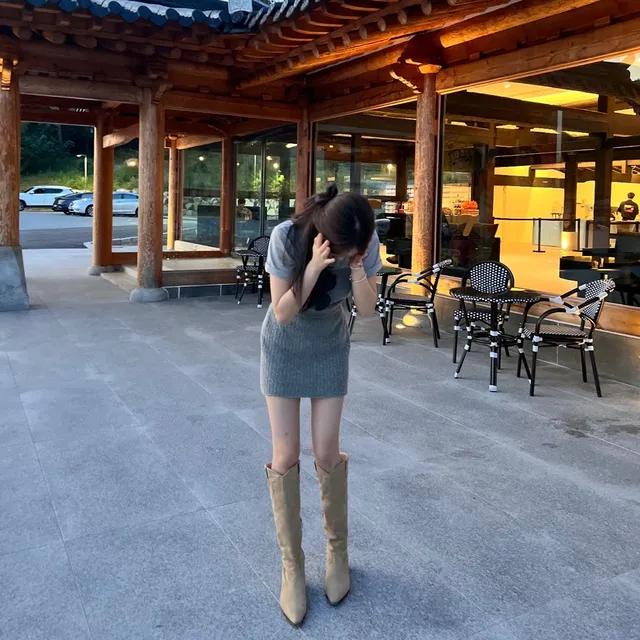 (문의폭주)(고퀄리티) 핏보장 스웨이드 웨스턴 롱부츠 5cm