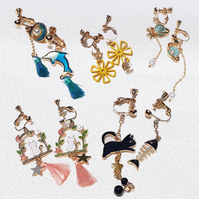 나사형 어린이 귀찌 귀안뚫는귀걸이 초등 여아 여자아이 생일 어린이날 크리스마스 선물