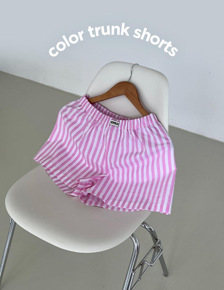 [리핏제작]컬러 트렁크 쇼츠 잠옷 반바지 여름 파자마 스윔웨어 9colors