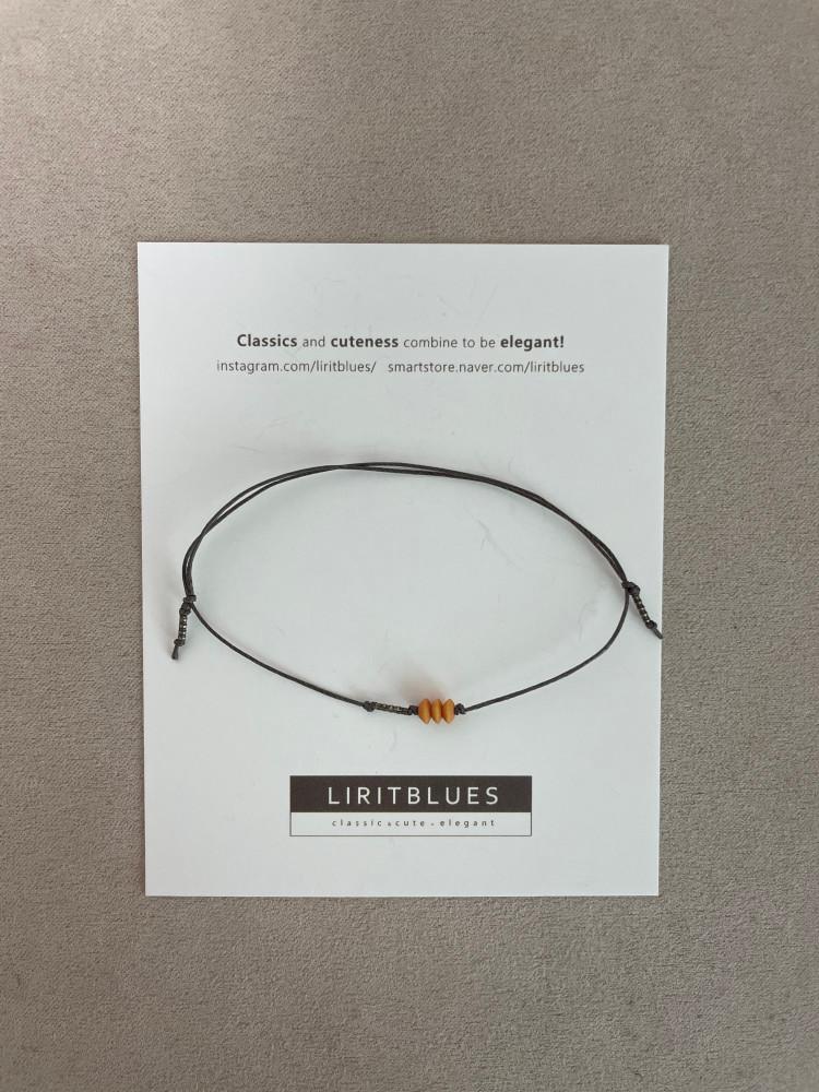 빈티지 글래스 비즈 실팔찌