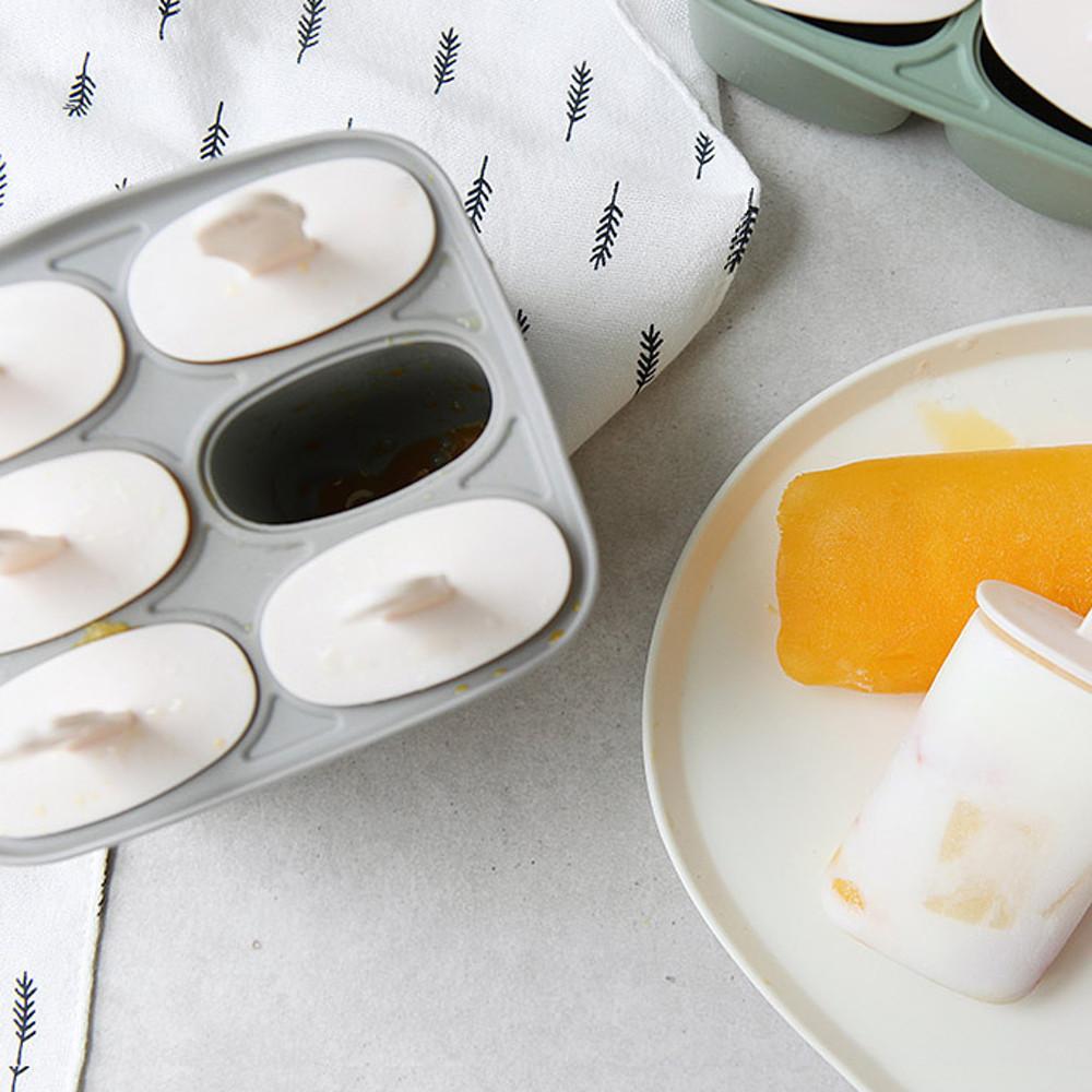 실리콘 아이스크림 틀 얼음틀 트레이 아이스바 얼음 캐릭터 몰드 4구