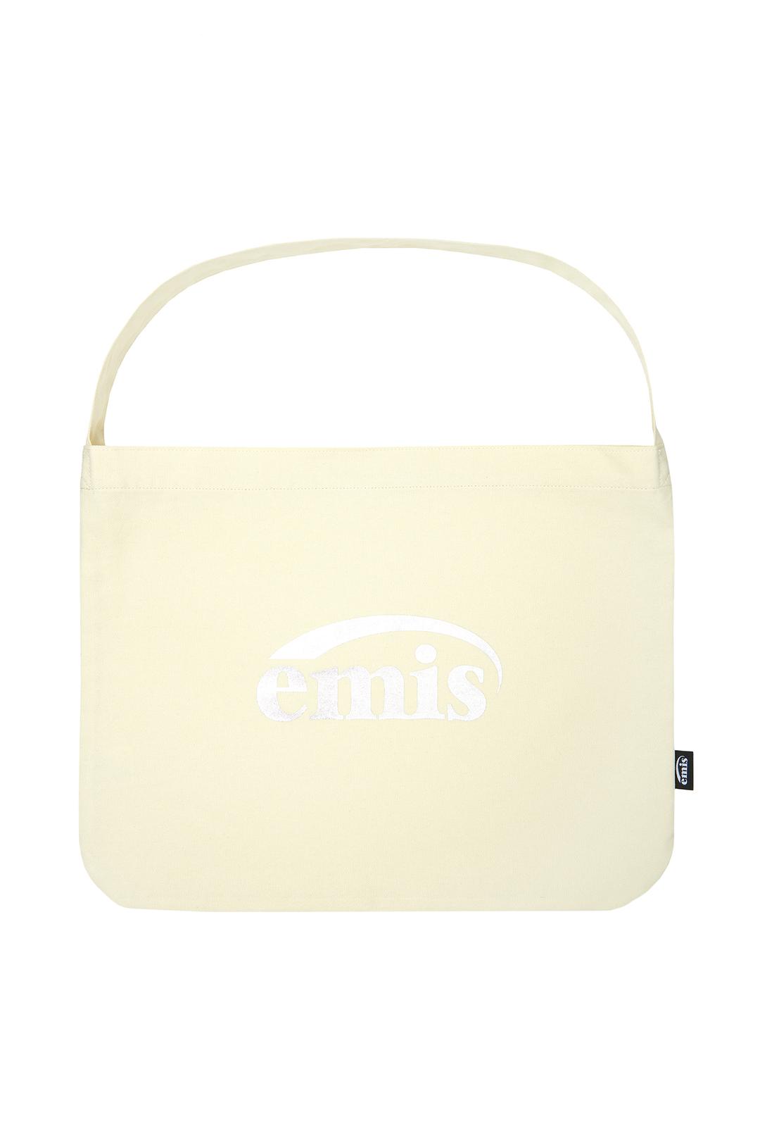 SILVER LOGO ECO BAG-CREAM