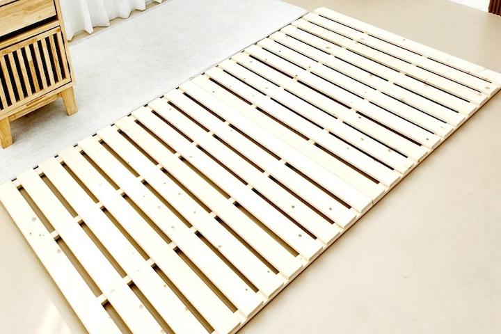 소나무 원목 매트리스 판 틀 받침대 저상형 낮은 무헤드 침대판 슈퍼싱글 침대 프레임 깔판