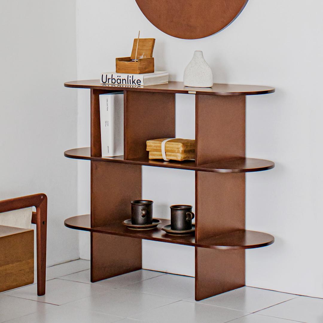 미크 원목 선반장 2colors