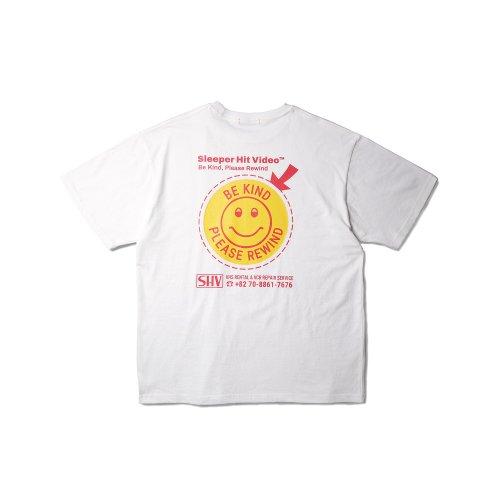 SHV SMILEY LOGO T-SHIRTS WHITE