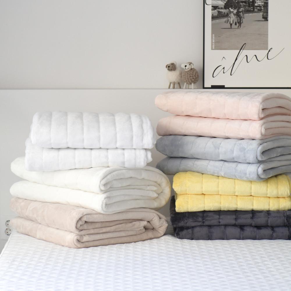 따뜻한 프리미엄 장모 극세사 10cm 더 넉넉한 겨울 누빔 침대패드 7색상