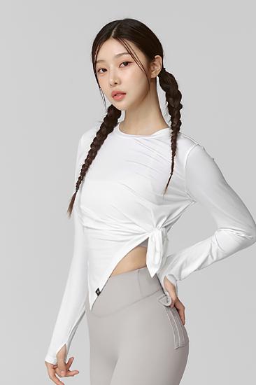 블랙라벨 시그니처 브리드 레이서 백 브라탑 어스그레이