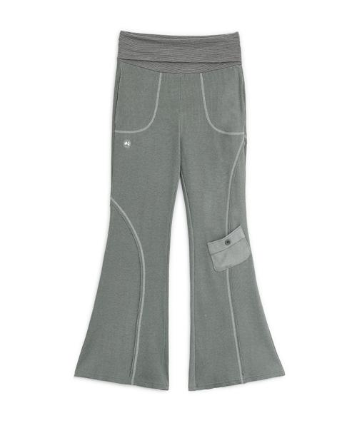 피그먼트 부츠컷 팬츠 (카키)