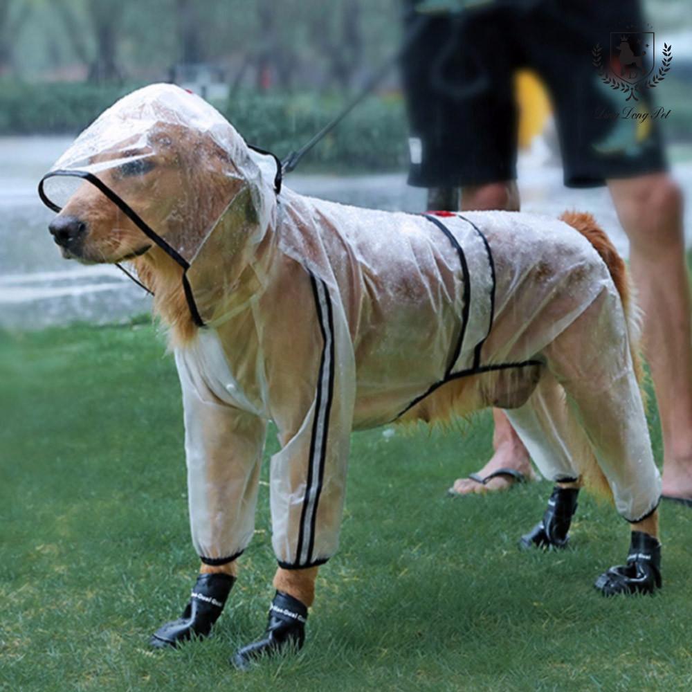 딩동펫 강아지옷 반사판 올인원 우비