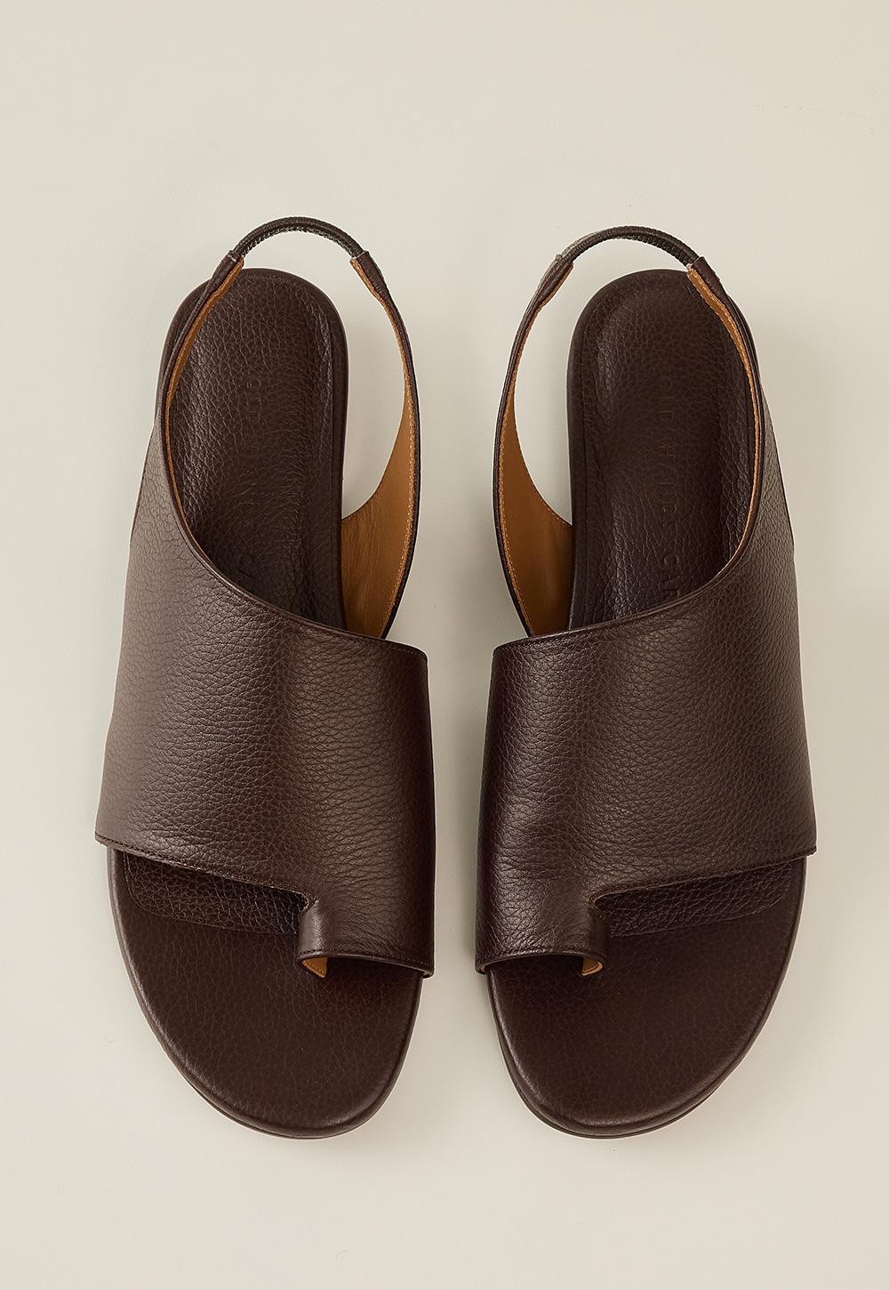 Eve Cut-out Sandal - Crushed Brown