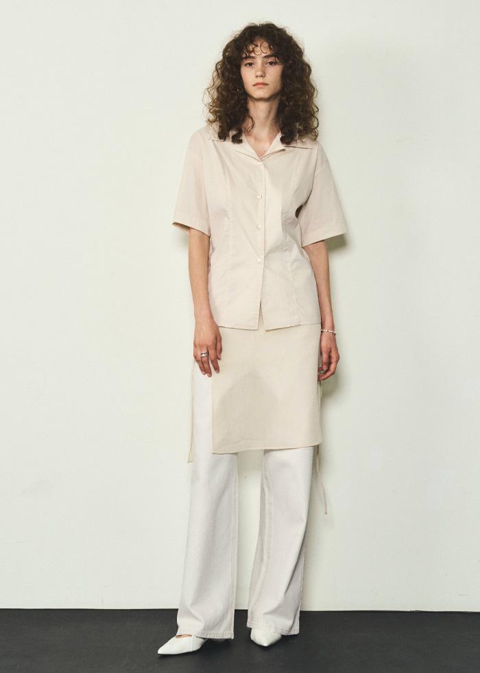 Everywhere Layerd Wrab Skirts_CTA915(Light Beige)