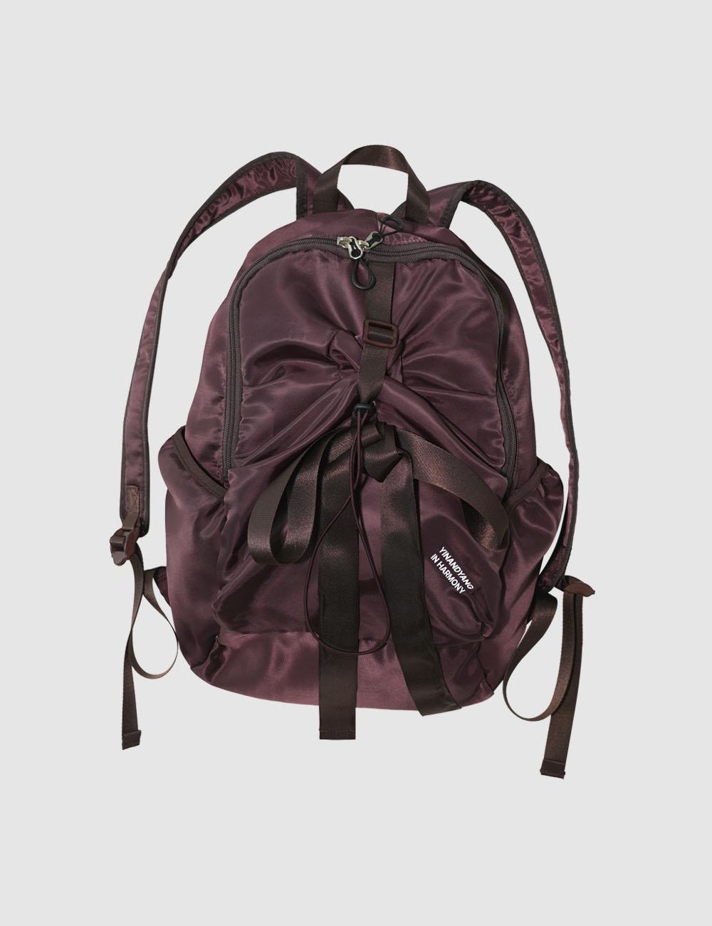 BOW BACKPACK, burgundy