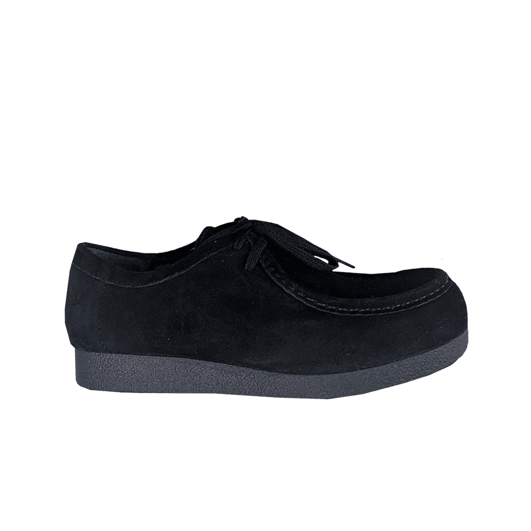 GU Real Leather Moccasin Shoes Black